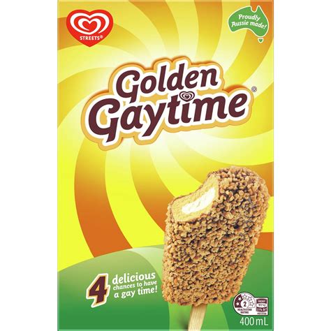 Calories in Streets Golden Gaytime Ice Cream Original calcount