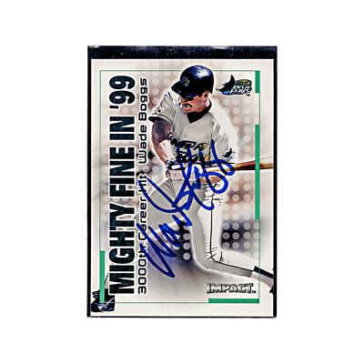 Fleer Impact Wade Boggs Autograph Auto Signed Signature Tampa Bay