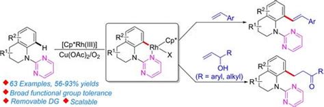 Rhodium Iii Catalyzed C Selective Ch Alkenylation And Alkylation Of