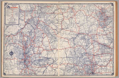 Road Map Of Wyoming David Rumsey Historical Map Collection