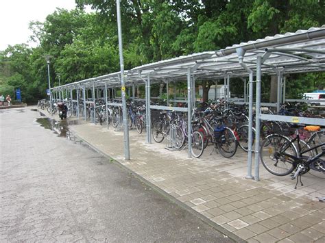 Covered Cycle Parking In Erlangen Push Bikes