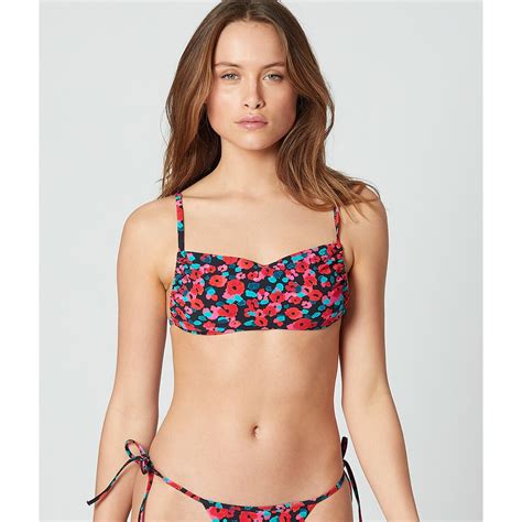 Bikini Oberteil Isla Bandeau Form Bunt Etam La Redoute