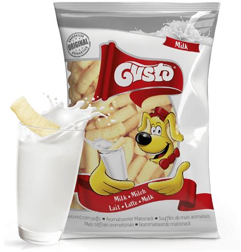 Chrupki Kukurydziane O Smaku Mleka 80g Gusto Pufuleti