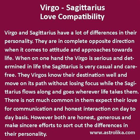 Virgo And Sagittarius Love Compatibility Virgo Love Compatibility