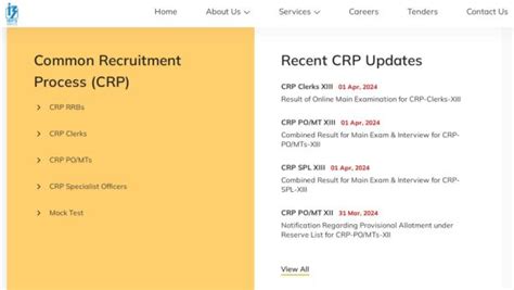 Ibps Po So Clerk Final Result Declared At Jobs News The