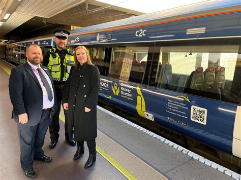 C2c Train Promotes British Transport Police Railway Guardian App