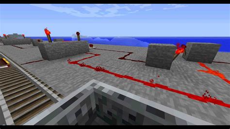 Minecraft Long Distance Signal Transmission Along Railway Youtube