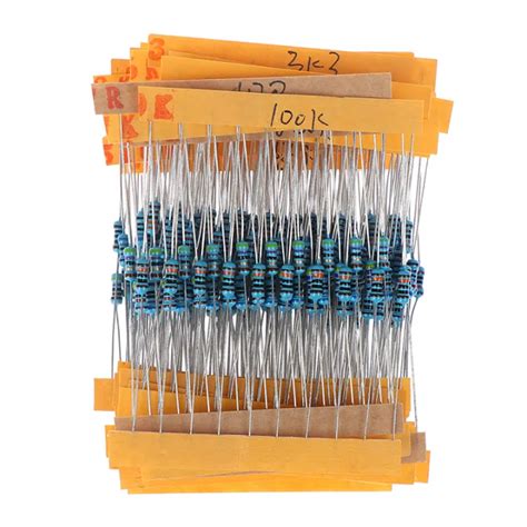 300pcs 30 Values Each Value Metal Film Resistor Pack 14w Resistor