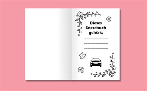 Copiloten Gästebuch für Mädchen Beifahrer Gästebuch in Rosa