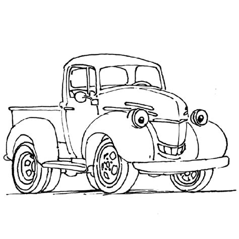 Classic Truck Coloring Pages Coloring Pages