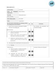 Bsbcrt Observation Form Template V Docx Observation Form