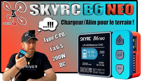 SKYRC B6 NEO DC 200W Et Type C PD 80W Mini Chargeur Maxi Perfs