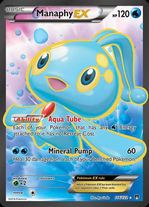 Manaphy EX xy9 116 Pokémon Card Database PokemonCard