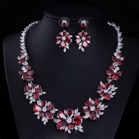 Cubic Zirconia Neckace Graciela Exquisite CZ Set Oz Bling