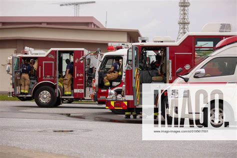 Firefighters With Marine Corps Installations Pacific Fire And Emergency