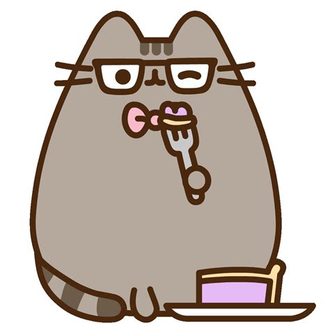 Fat Cat Eating Sticker By Pusheen For Ios And Android Giphy