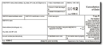 How IRS Form 1099-C Addresses Cancellation Of Debt In A Short Sale