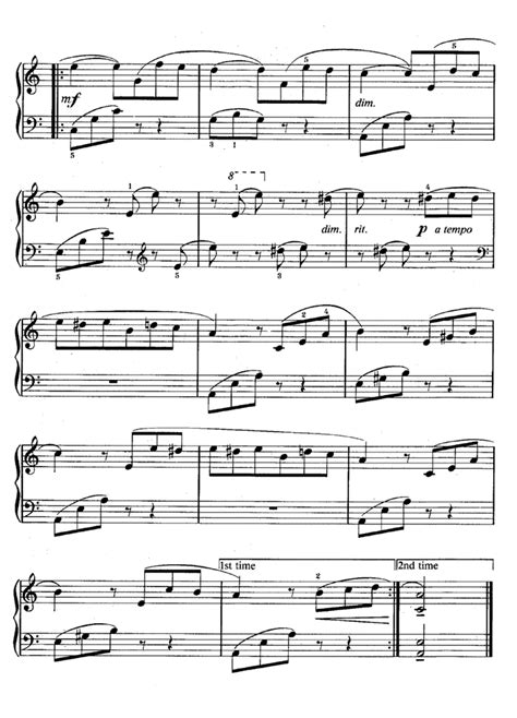 Beethoven Fur Elise Easy Piano Sheet Music Easy Sheet Music