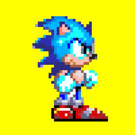 Pixilart Sonic Mania Sonic Sprite Remake By Matthew2013