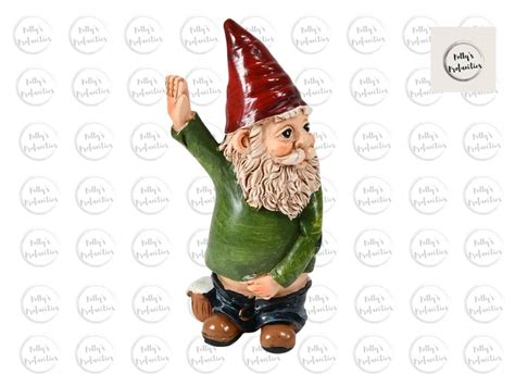 Drunk Garden Gnome Statue Naughty Gnome Patio Ornament Go Away Statue