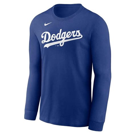 Mlb 大谷翔平 ドジャース Tシャツ ネームandナンバー Long Sleeve T Shirt ナイキnike ロイヤル Mlb