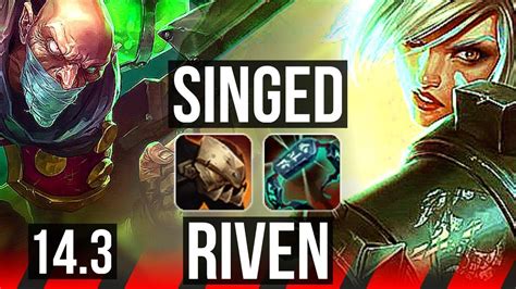 Singed Vs Riven Top Rank Singed Br Master Youtube