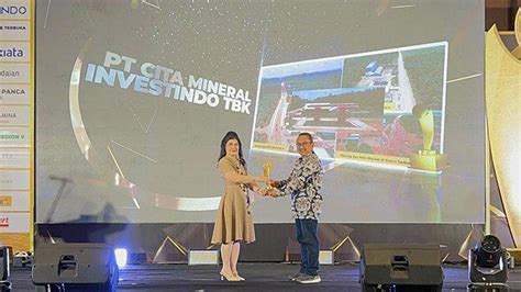 Pt Cita Mineral Investindo Tbk Raih Penghargaan Perusahaan Peduli