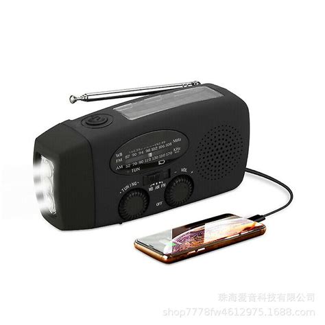 Black Crank Solar Radio Degen De Fm Am Sw R Cepteur Crank Dynamo