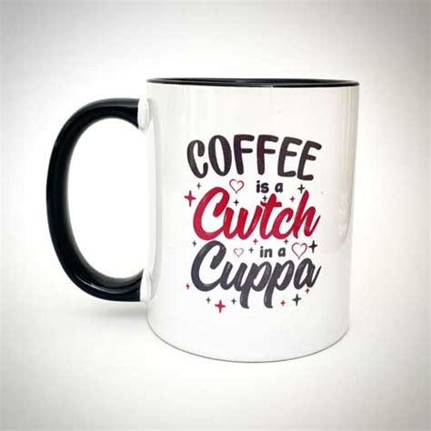 ‘coffee Is A Cwtch In A Cuppa Welsh Mug Welsh Ts With Heart