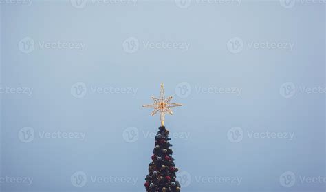 Christmas tree with star 5692602 Stock Photo at Vecteezy