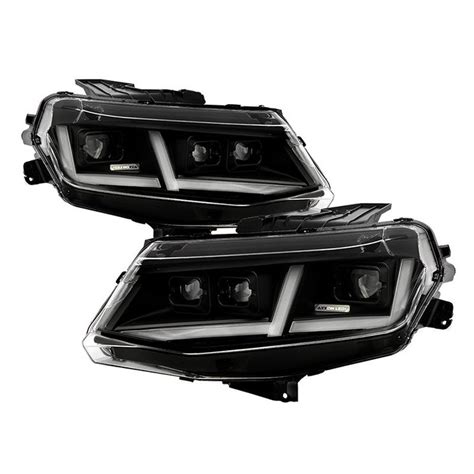 Spyder Pro Jh Ccam Fled Bk Black Light Tube Projector Led Headlights