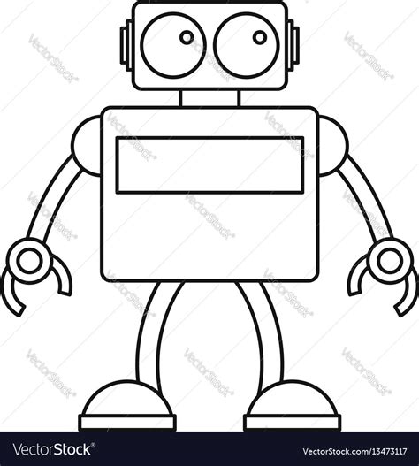 Robot Outline Clip Art