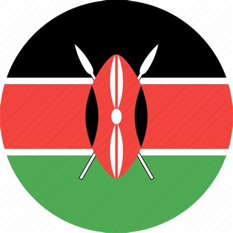 Circle Country Flag Kenya Nation Icon Download On Iconfinder