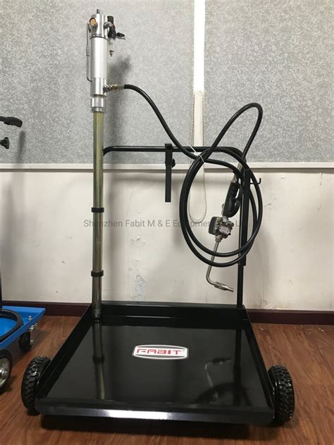 Fabit Air Operated Mobile Oil Pump With Trolley And Metering Nozzle