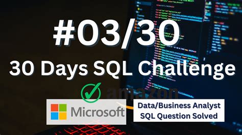 Top Sql Interview Questions And Answers Days Sql Challenge Sql