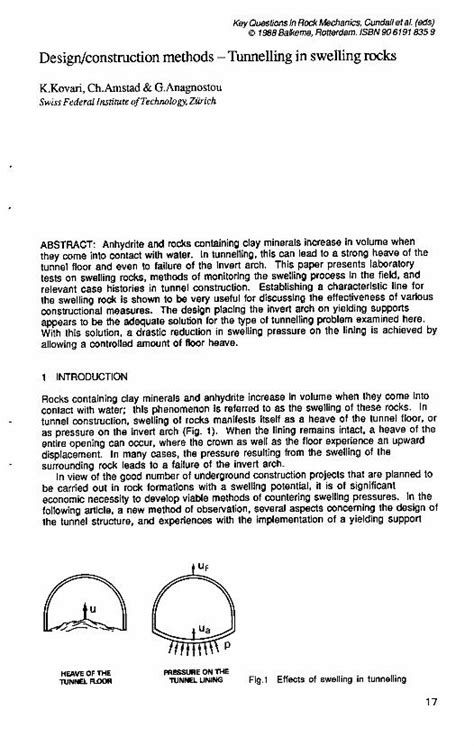 PDF Tunnelling In Sweilling Rock DOKUMEN TIPS