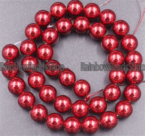 Red Hematite Metalic Gemstone Loose Beads 6mm 8mm 10mm Etsy