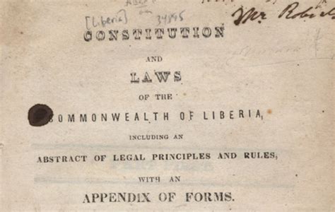 Constitution of 1839 » LiberiaInfo