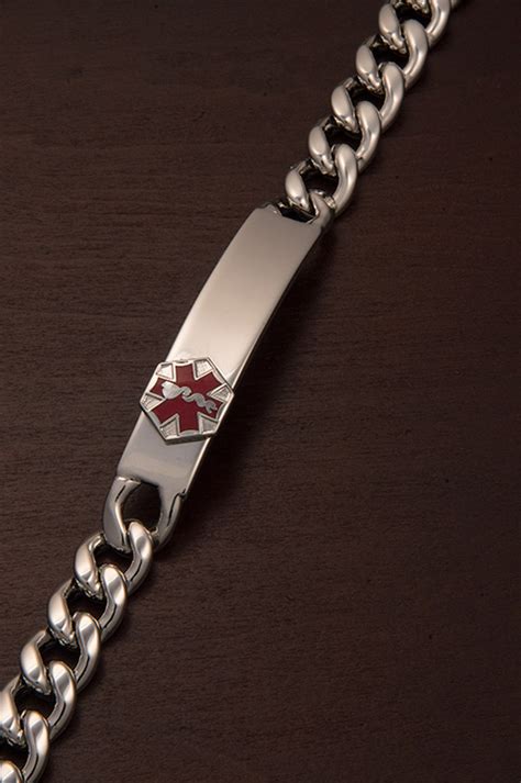 Men’s Sterling Silver Medic Alert Bracelet | Browne's Jewelers