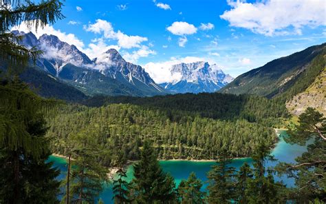 Fond D Cran X Px Alpes Des Nuages For T Lac Paysage