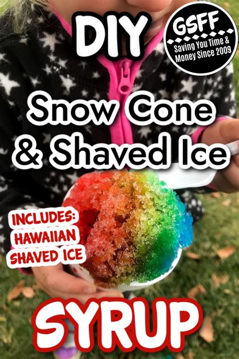 Homemade Syrup For Snow Cones Or Shaved Ice Recipe