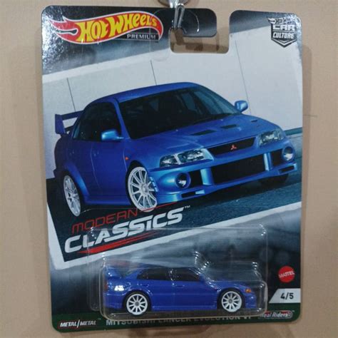 Jual Hot Wheels MITSUBISHI LANCER EVOLUTION IV Biru Evo Premium Car Culture Shopee Indonesia