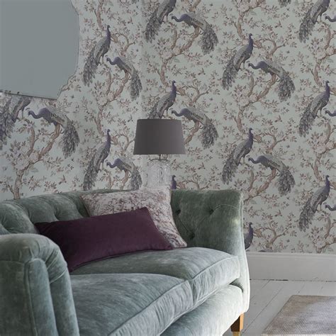 Laura Ashley Belvedere Wallpaper Duck Egg Leekes