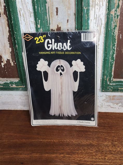 Vintage Beistle Halloween Décor Ghost 23 Hanging Ghost Vintage