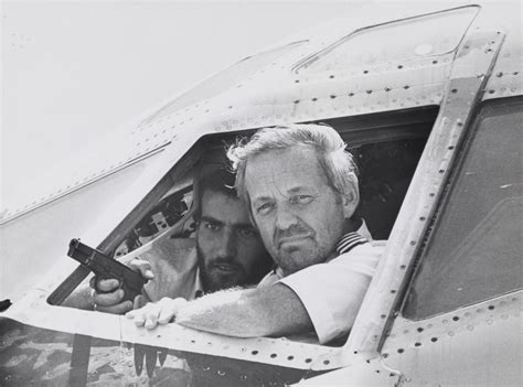 Captain John Testrake Talks To Newsmen From The Cockpit Of His Boeing