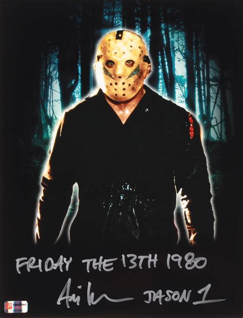 Ari Lehman Signed Jason Voorhees 11x14 Photo Inscribed "Friday the 13th ...