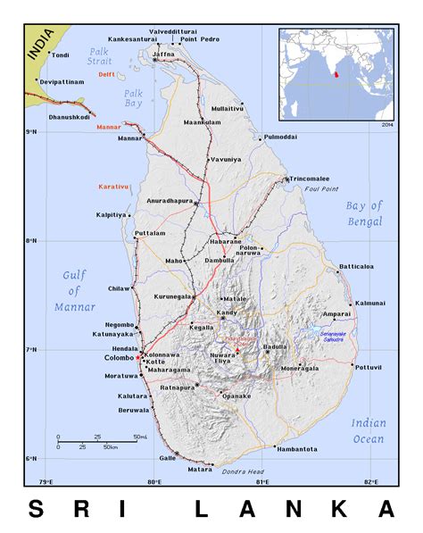 Large Detailed Administrative Map Of Sri Lanka Sri Lanka Large Images