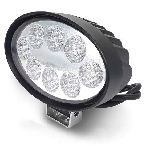 Farol De Milha Auxiliar Universal Off Road Leds W Oval