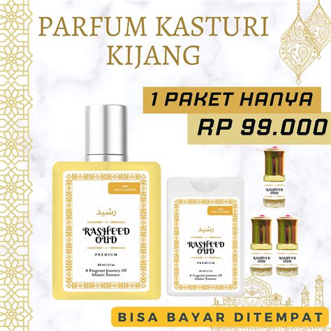 Jual Paket Isi Parfum Rasheed Oud Original Kasturi Kijang Minyak