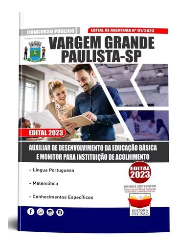 Apostila Vargem Grande Sp 2023 Aux De Desenvolvimento De Ed